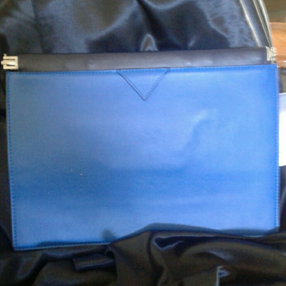 NWT ZARA faux leather CLUTCH